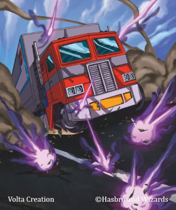Transformers X Magic The Gathering Optimus Art (16 of 23)